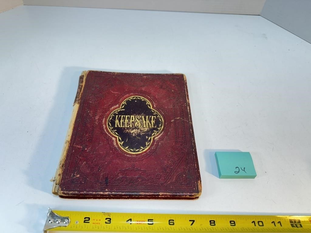 Antique Keepsake Album with Civil War Era Entries