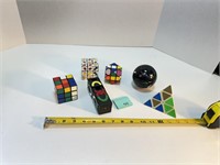 Lot of Rubiks and Puzzle Toys