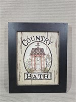 "Country Bath" Decorative Picture