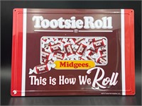 2019 tootsie roll metal sign