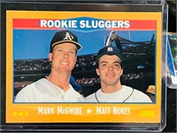 SCORE #648  Rookie Slugger Mark McGwire/Matt Nokes