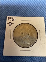 1961 d Franklin half dollar