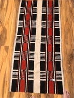 Indian rug  2'x5 ' Hand woven & died as pictured