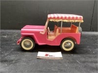 Vintage Metal Tonka Pink jeep