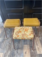 Stackable vintage stools