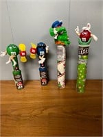 Red, Green, Blue M&M Toppers for Candy Dispensers