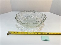 Vtg Footed Glass Bowl