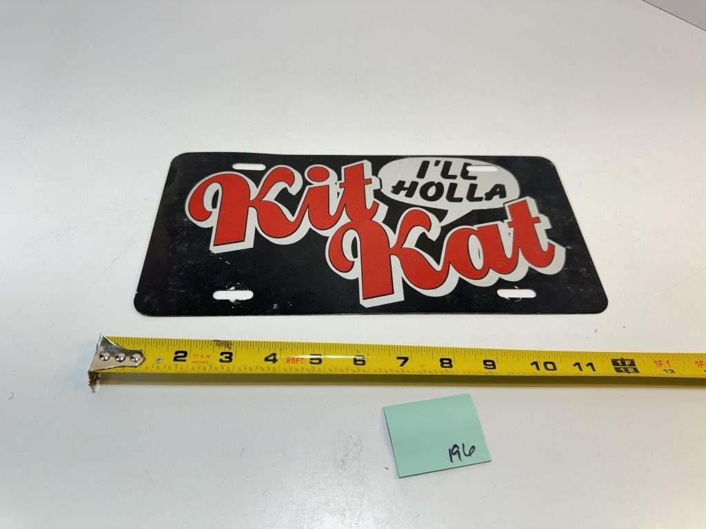 Kit Kat License Plate