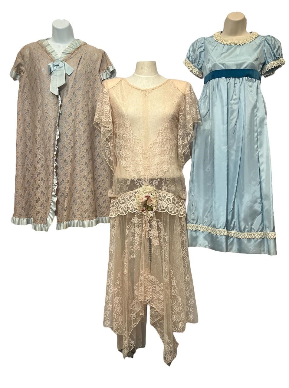 Three 1960s Baby Doll, Sleepwear Dresses