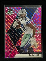 2020 Panini Mosaic Ceedee Lamb RC #207 Pink Camo