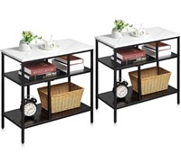 $120 SICOTAS End Tables Set of 2 - Nightstands