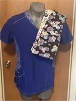 3 Womens Scrubs Tops - Size L