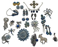 Vintage Costume Jewelry, Some Sterling Silver