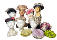 Collection Vintage 1950s-1970s Floral Women's Hats