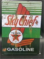 Modern Texaco sky chief metal sign