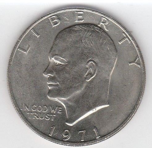 1971 P US Eisenhower Dollar Coin