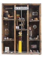 Vintage Miniature "Al's Garage" Shadow Box