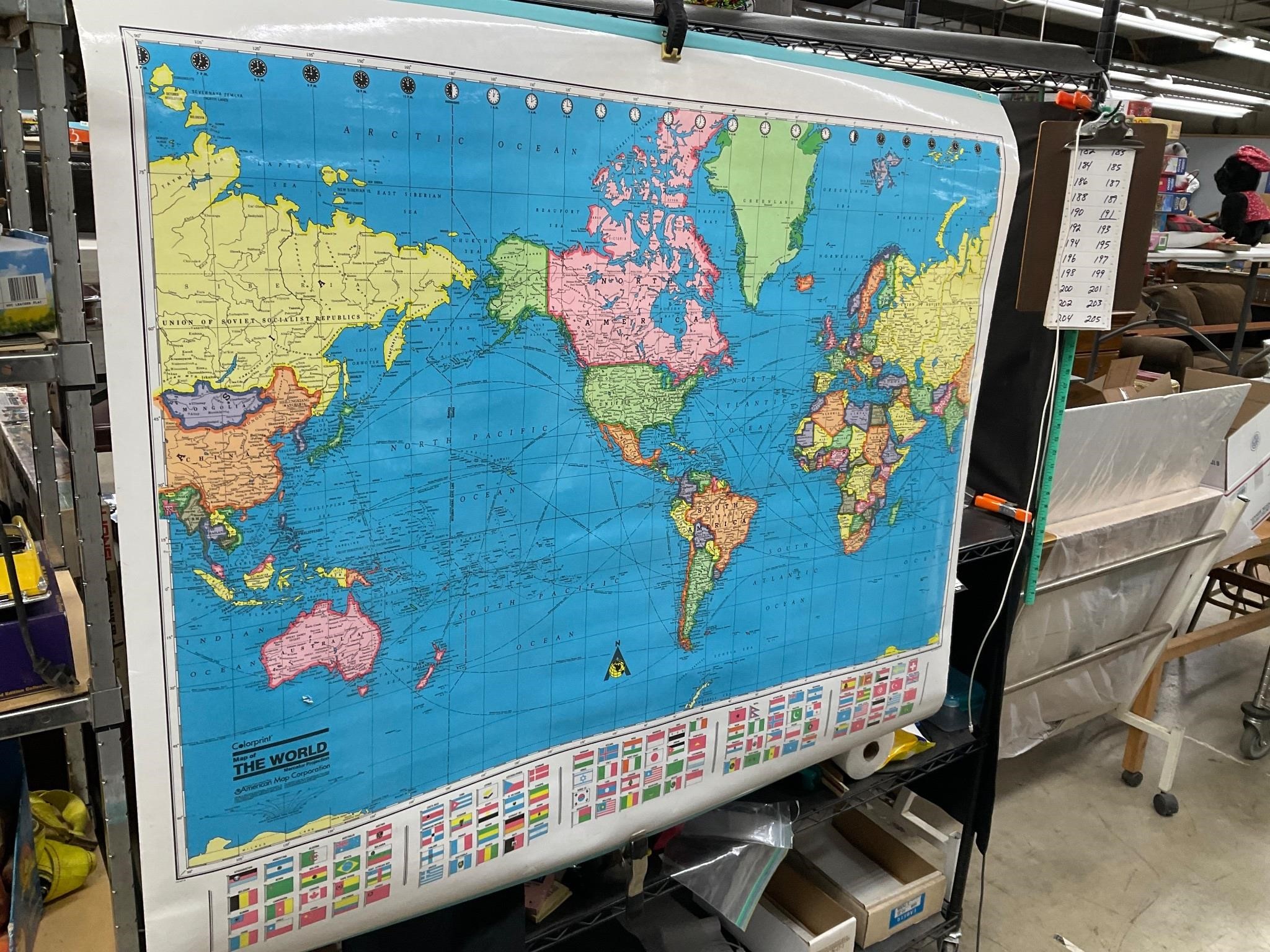 Large World map