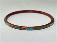 Vintage Cloisonne Bangle Bracelet