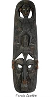 Papua New Guinea Indibt Wooden Ceremonial Mask