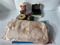 Crafting Supplies, Ribbon, Fabric, Glue, Paints
