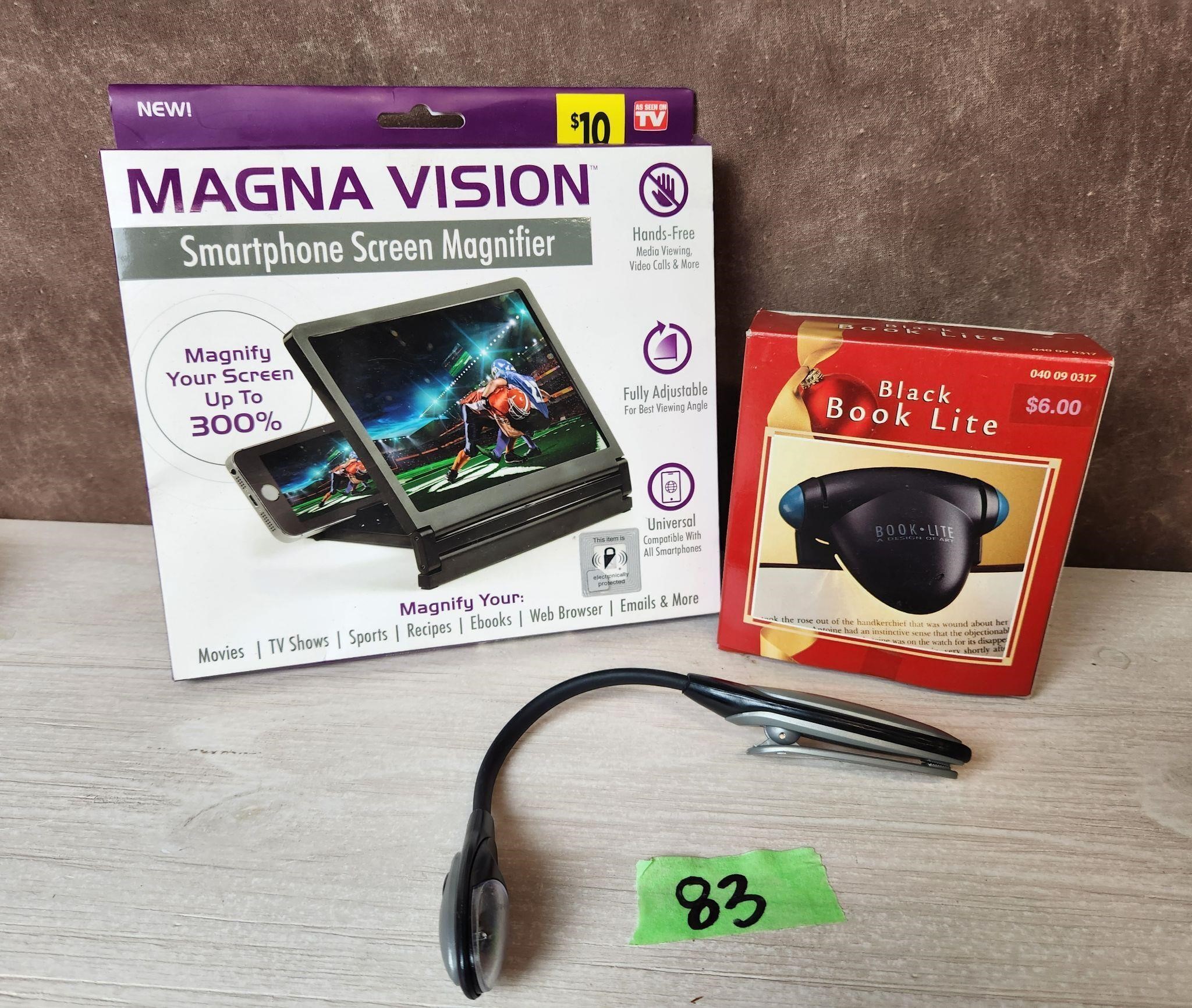 Nib Screen Magnifier/ Book Light