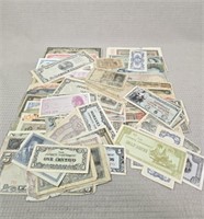 Assortment Of Foreign Paper Currency