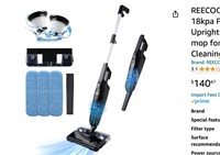 REECOO Stick Vacuum Cleaner 600W 18kpa