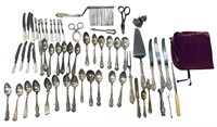 Collection Silverplate Flatware, Assorted Articles