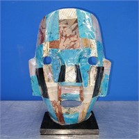 Mayan Mosaic Death Mask