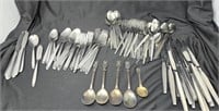 (2) Sets of Silverware & Gerber Spoons