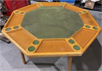 Poker Table 48” Vintage Wood