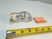Glass Dog Paper Weight
