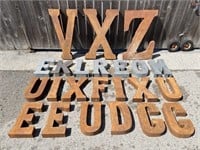 Large Rustic Outdoor/ Garden Decor Metal Letters