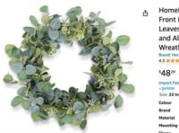 HomeKaren Eucalyptus Wreaths  (fake plants)