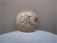 1953 D Benjamin Silver Half Dollar