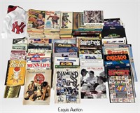 Collection of Vintage Sport Magazines & Yankees Je