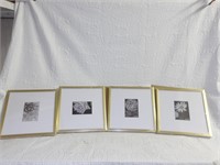 4 5x7 Gold Picture Frames