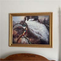 Gold Frame Bird Picture