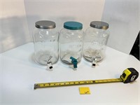 3 Nice Large Quality Drinkware jars