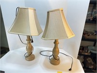 Pair of Table Lamps, Work but Need Repair
