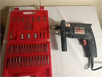 Skil Hammer Drill and Assorted Drill Bits