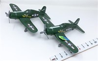 (2) Popak New Ray Mfg Fighter Planes - Plastic