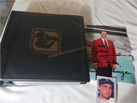 Jerry Casale Signed Card and Binder of Baseball