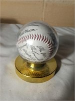 Allen Trammel/Multi Autographed Baseball in case