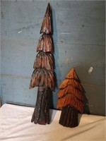 Wood Carved Trees/Wall Decor