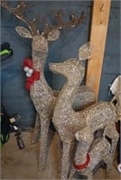 Large Outdoor Light Up Holiday Deer Family