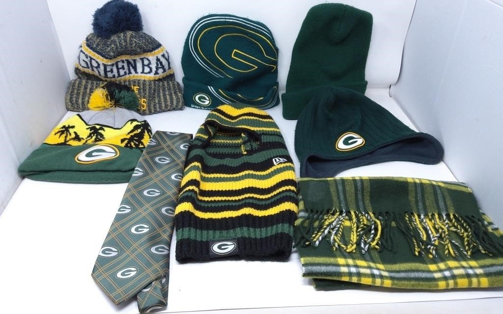 Green Bay Packers Hats, Scarf & Tie