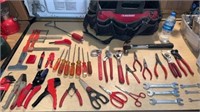38pc Assortment of Red Tools with Husky Toolbag