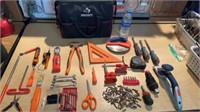 Huge Orange Tool Assortment with Husky Tool Bag